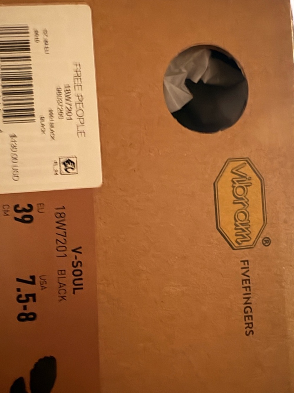 Vibram FiveFingers V-Soul Black and Brown Box - Picture 5 of 10